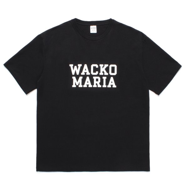 画像1: WACKO MARIA/WASHED HEAVY WEIGHT T-SHIRT（BLACK）［プリントT-24秋冬］