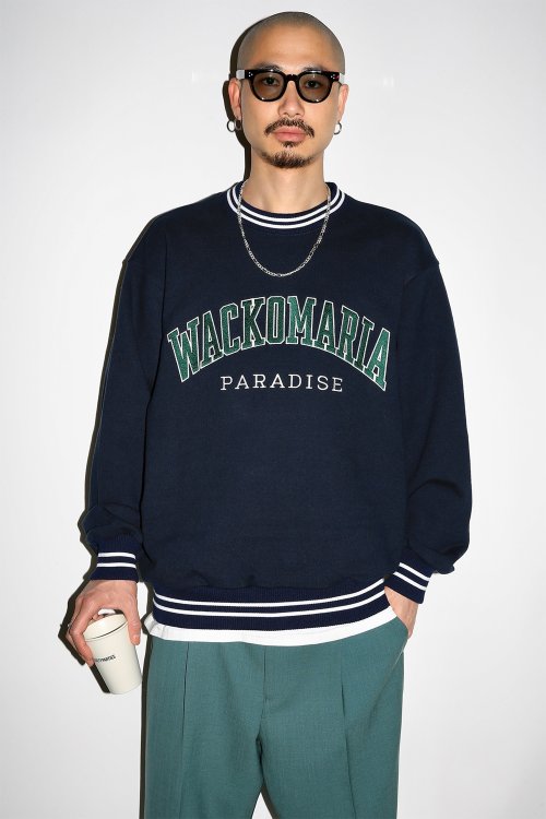 他の写真2: WACKO MARIA/HEAVY WEIGHT SWEAT SHIRT（NAVY）［クルーネックスウェット-24秋冬］