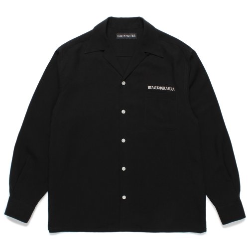 他の写真1: WACKO MARIA/50'S OPEN COLLAR SHIRT（BLACK）［50'Sオープンカラーシャツ-24秋冬］