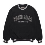 WACKO MARIA/HEAVY WEIGHT SWEAT SHIRT（BLACK）［クルーネックスウェット-24秋冬］