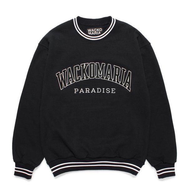 画像1: WACKO MARIA/HEAVY WEIGHT SWEAT SHIRT（BLACK）［クルーネックスウェット-24秋冬］