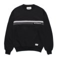 画像1: WACKO MARIA/MIDDLE WEIGHT SWEAT SHIRT（BLACK）［クルーネックスウェット-24秋冬］ (1)