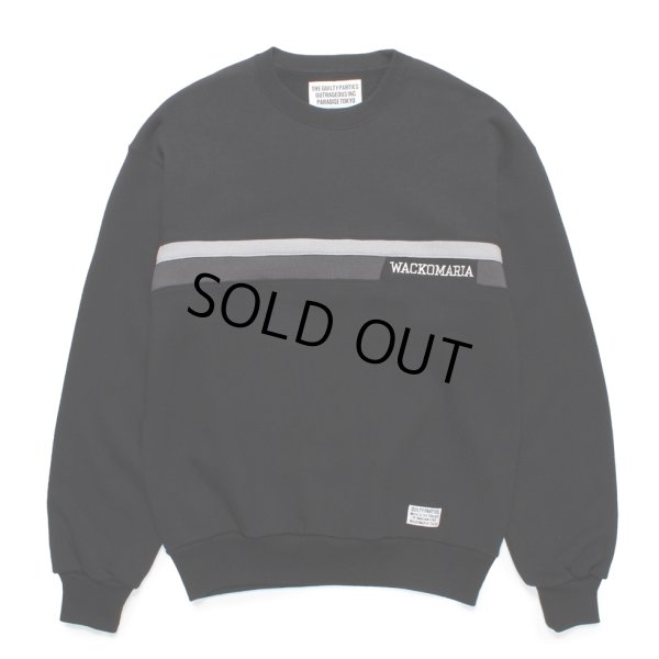 画像1: WACKO MARIA/MIDDLE WEIGHT SWEAT SHIRT（BLACK）［クルーネックスウェット-24秋冬］