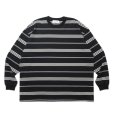 画像1: COOTIE PRODUCTIONS/Border L/S Tee（Black）［ボーダー長袖T-24秋冬］ (1)