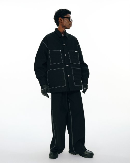 他の写真2: COOTIE PRODUCTIONS/Rigid Denim Coverall（Black）［リジッドデニムカバーオール-24秋冬］