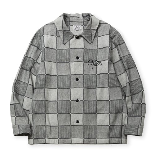 他の写真1: CALEE/BLOCK CHECK OVER SIZE SHIRT JACKET（IVORY）［ブロックチェックオーバーサイズシャツJKT-24秋冬］