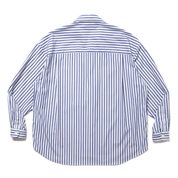 画像2: COOTIE PRODUCTIONS/Stripe Broad L/S Shirt（NAVY）［ストライプブロードシャツ-24秋冬］