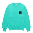 画像1: WACKO MARIA/MIDDLE WEIGHT SWEAT SHIRT（TURQUOISE）［クルーネックスウェット-24秋冬］ (1)