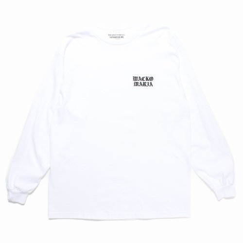 他の写真1: WACKO MARIA/LONG SLEEVE T-SHIRT（WHITE）［刺繍長袖T-24秋冬］