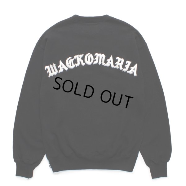 画像2: WACKO MARIA/MIDDLE WEIGHT SWEAT SHIRT（BLACK）［クルーネックスウェット-24秋冬］