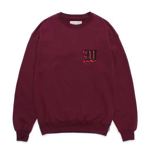 他の写真1: WACKO MARIA/MIDDLE WEIGHT SWEAT SHIRT（BURGUNDY）［クルーネックスウェット-24秋冬］