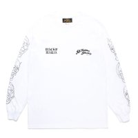 WACKO MARIA/56 TATTOO STUDIO / LONG SLEEVE T-SHIRT（WHITE）［プリント長袖T-24秋冬］