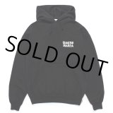 WACKO MARIA/MIDDLE WEIGHT HOODED SWEAT SHIRT（BLACK）［プルオーバーパーカー-24秋冬］