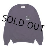 WACKO MARIA/MIDDLE WEIGHT SWEAT SHIRT（PURPLE）［クルーネックスウェット-24秋冬］