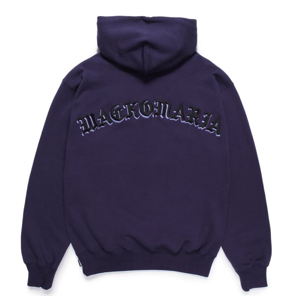 画像2: WACKO MARIA/MIDDLE WEIGHT HOODED SWEAT SHIRT（PURPLE）［プルオーバーパーカー-24秋冬］