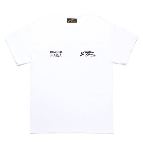 他の写真1: WACKO MARIA/56 TATTOO STUDIO / T-SHIRT（WHITE）［プリントT-24秋冬］