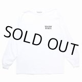 WACKO MARIA/LONG SLEEVE T-SHIRT（WHITE）［刺繍長袖T-24秋冬］