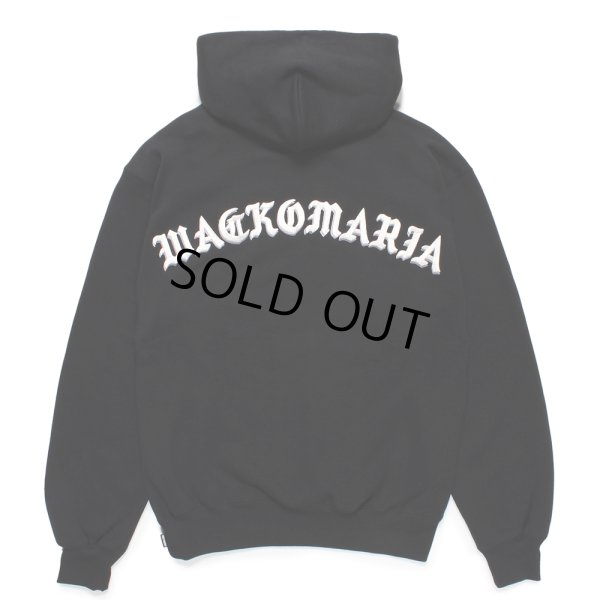 画像2: WACKO MARIA/MIDDLE WEIGHT HOODED SWEAT SHIRT（BLACK）［プルオーバーパーカー-24秋冬］