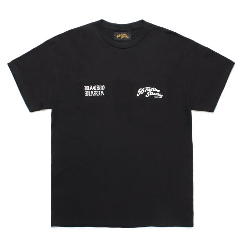 他の写真1: WACKO MARIA/56 TATTOO STUDIO / T-SHIRT（BLACK）［プリントT-24秋冬］