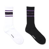 WACKO MARIA/LOGO JACQUARD SOCKS（各色）［ロゴジャガードソックス-24秋冬］