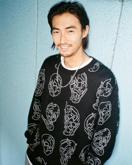 他の写真2: WACKO MARIA/56 TATTOO STUDIO / JACQUARD KNIT SWEATER（BLACK）［ジャガードセーター-24秋冬］