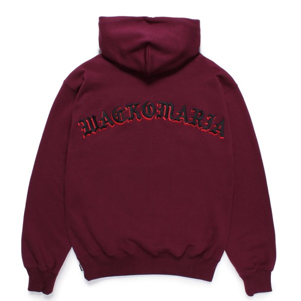 画像2: WACKO MARIA/MIDDLE WEIGHT HOODED SWEAT SHIRT（BURGUNDY）［プルオーバーパーカー-24秋冬］