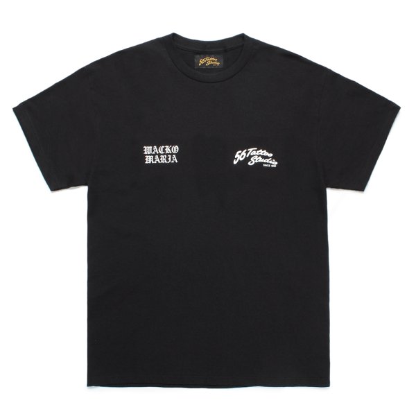 画像2: WACKO MARIA/56 TATTOO STUDIO / T-SHIRT（BLACK）［プリントT-24秋冬］