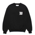 画像1: WACKO MARIA/MIDDLE WEIGHT SWEAT SHIRT（BLACK）［クルーネックスウェット-24秋冬］ (1)