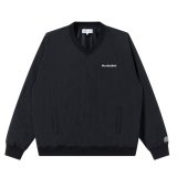 BlackEyePatch/BLACKLETTER V NECK NYLON PULLOVER（BLACK）