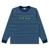 BlackEyePatch/MULTICOLOR LOGO STRIPED L/S TEE（MULTI）