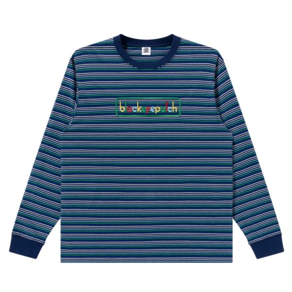 画像1: BlackEyePatch/MULTICOLOR LOGO STRIPED L/S TEE（MULTI）