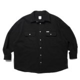 COOTIE PRODUCTIONS/Needle Punch Twill CPO Jacket（Black）［ニードルパンチツイルCPO JKT-24秋冬］