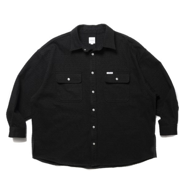 画像1: COOTIE PRODUCTIONS/Needle Punch Twill CPO Jacket（Black）［ニードルパンチツイルCPO JKT-24秋冬］