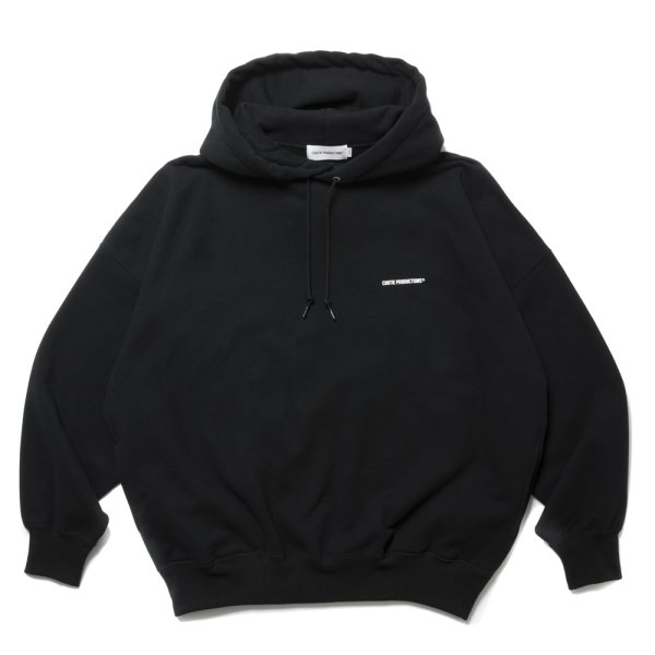 画像1: COOTIE PRODUCTIONS/Open End Yarn Plain Sweat Hoodie（Black）［スウェットフーディー-24秋冬］