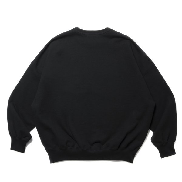 画像2: COOTIE PRODUCTIONS/Open End Yarn Plain Sweat Crew（Black）［スウェットクルー-24秋冬］