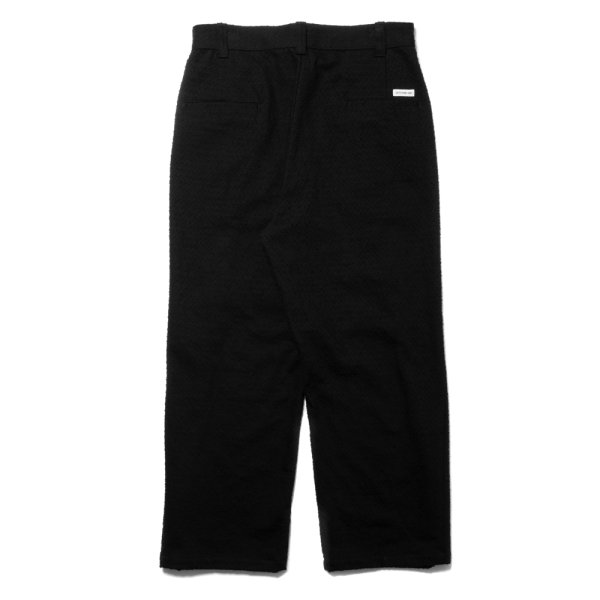 画像2: COOTIE PRODUCTIONS/Needle Punch Twill 1 Tuck Trousers（Black）［ニードルパンチツイルワンタックトラウザース-24秋冬］