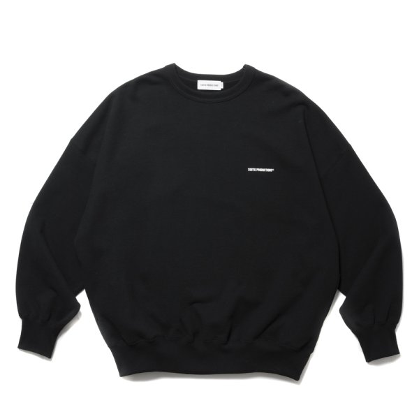 画像1: COOTIE PRODUCTIONS/Open End Yarn Plain Sweat Crew（Black）［スウェットクルー-24秋冬］