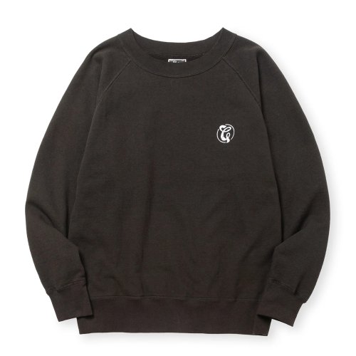 他の写真1: CALEE/60'S LOOP WHEEL RAGLAN CREW NECK SW（VINTAGE BLACK）［クルーネックスウェット-24秋冬］