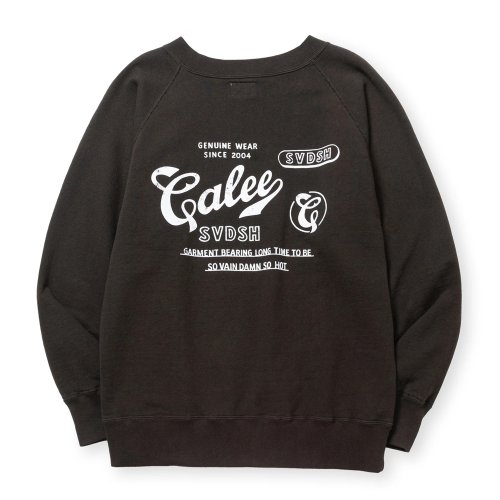 他の写真2: CALEE/60'S LOOP WHEEL RAGLAN CREW NECK SW（VINTAGE BLACK）［クルーネックスウェット-24秋冬］