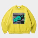 TIGHTBOOTH/KEYBOARD KNIT SWEATER（Neon）［ニットセーター-24秋冬］