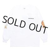 WACKO MARIA/TIM LEHI / LONG SLEEVE T-SHIRT（WHITE）［プリント長袖T-24秋冬］