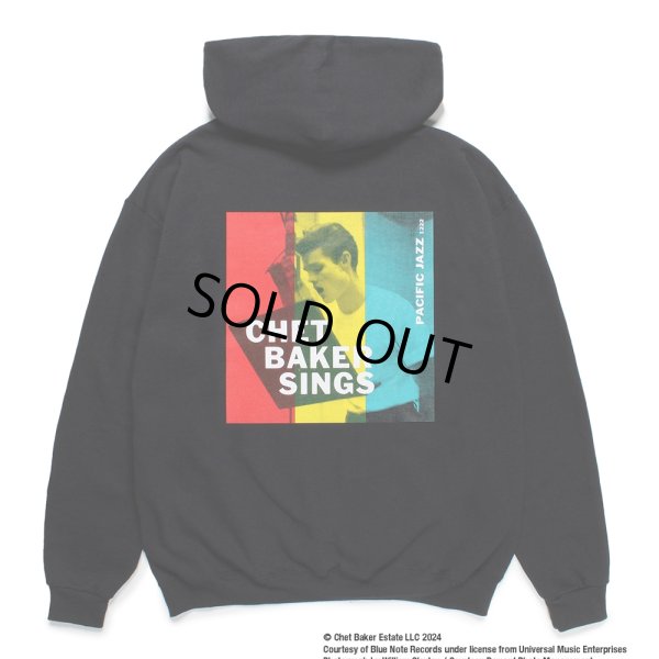 画像1: WACKO MARIA/CHET BAKER / HOODED SWEAT SHIRT（BLACK）［プルオーバーパーカー-24秋冬］