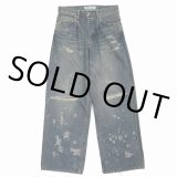 DAIRIKU/Super Damage Wide Denim Pants（Indigo）［スーパーダメージワイドデニムパンツ-24秋冬］