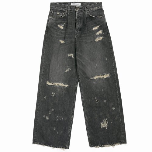 他の写真1: DAIRIKU/Super Damage Wide Denim Pants（Black）［スーパーダメージワイドデニムパンツ-24秋冬］