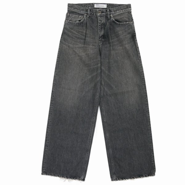 画像1: DAIRIKU/"Wide" Vintage Denim Pants（Black）［"ワイド"ヴィンテージデニムパンツ-24秋冬］