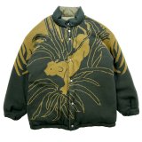 DAIRIKU/"Leopard" Knit Reversible down jacket（Khaki）［リバーシブルダウンJKT-24秋冬］