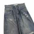 画像3: DAIRIKU/Super Damage Wide Denim Pants（Indigo）［スーパーダメージワイドデニムパンツ-24秋冬］