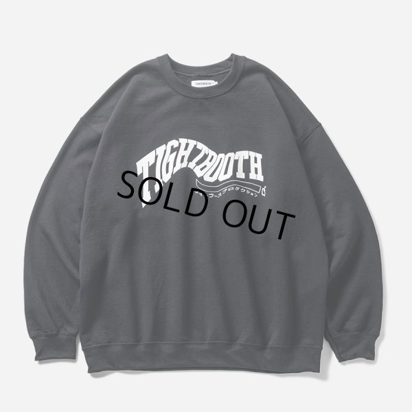 画像1: TIGHTBOOTH/ACID LOGO CREW SWEAT SHIRT（Black）［クルーネックスウェット-24秋冬］