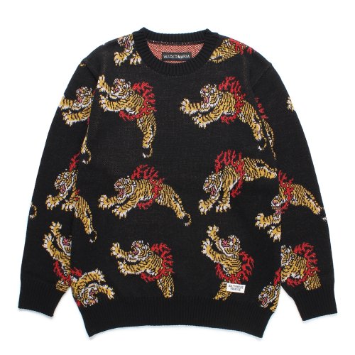 他の写真1: WACKO MARIA/TIM LEHI / JACQUARD KNIT SWEATER （BLACK）［ジャガードセーター-24秋冬］