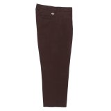 WACKO MARIA/DICKIES / PLEATED TROUSERS（BROWN）［ワンタックトラウザース-24秋冬］